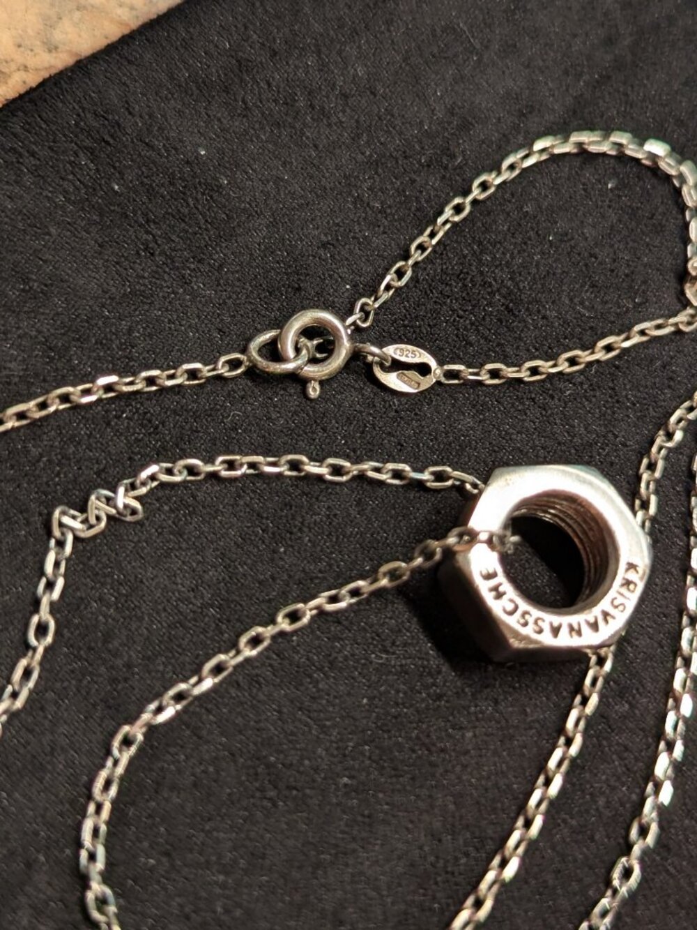 KrisVanAssche Bolt Sterling Silver Pendant and Necklace - Picture 5 of 5